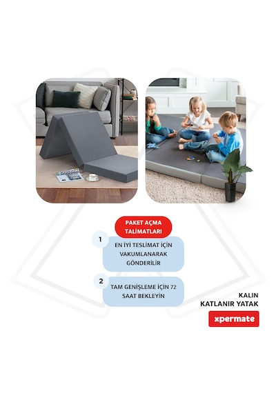 Xpermate Katlanır Yatak Yer Yatağı Misafir Yatağı