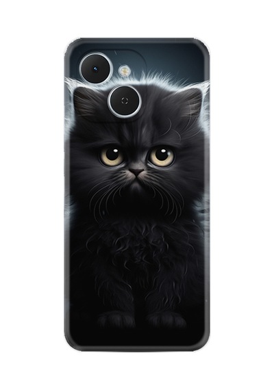 Tecno Spark 40c Km4n Kılıf Boutique Baskılı Resimli Tombul Kedi Pcode -003