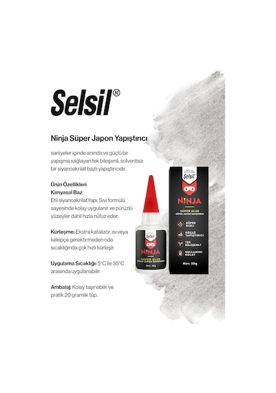 11 Adet Selsil Ninja Süper Japon Yapıştırıcı 20 G Ve Rosie Pamuk