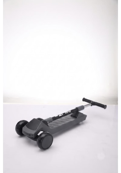 3 Tekerlekli Çocuk Scooter 4 Kademeli Ayarlanabilir Işıklı Ve Müzikli Katlanabilir Çocuk Scooter Gri