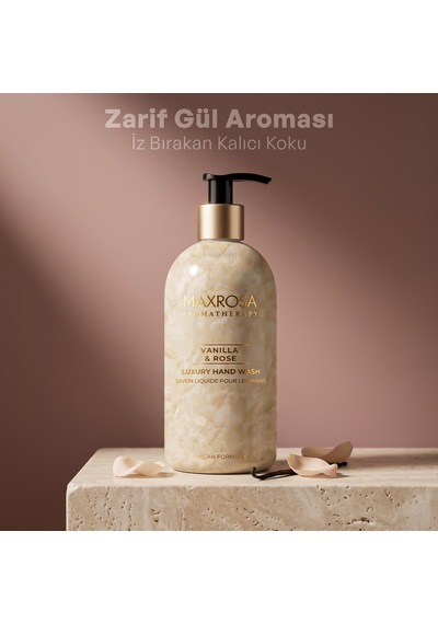 Maxrosa Aromatherapy Vanilla & Rose Sıvı Sabun 500 Ml