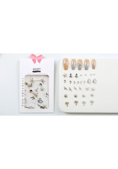 30lu Deniz Tema Metal Tırnak Süsleme Charm Nail Art Charm Taşları Wn-508