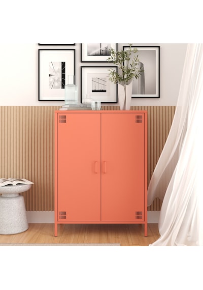 Pera Metal Dolap 2 Kapılı 80,50 X 40 X 109,50 Cm - 9 Renk Seçeneği Bulunmaktadır Ral 3022 Somon