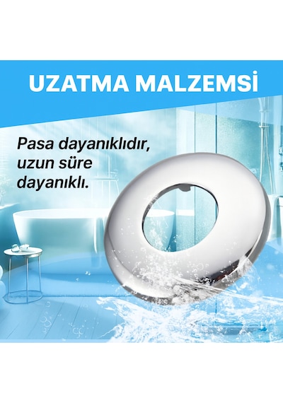 4 Adet Musluk Aynası 304 Paslanmaz Çelik Dayanıklı, Şık Ve Uzun Ömürlü Bağlantı Parçası
