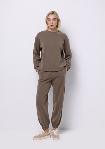 Colins Regular Fit Orta Bel Düz Kadın Bej Eşofman Altı Cl1076454 Q1.v2 Lbr Light Brown Colins Regular Fit Orta Bel Düz Kadın Bej Eşofman Altı Cl1076454 Q1.v2 Lbr Light Brown