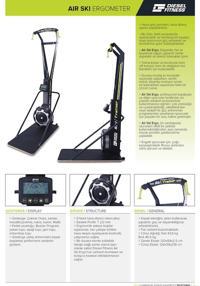 Diesel Fitness Air Ski Ergometer