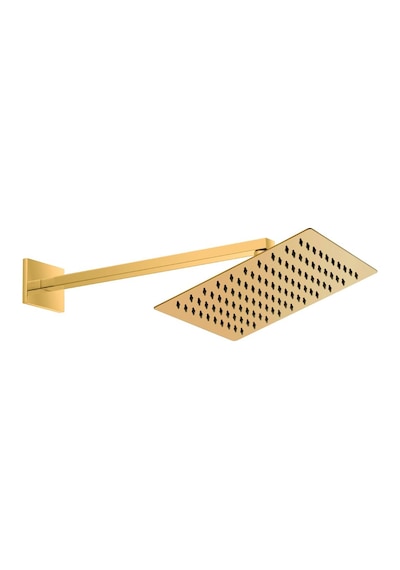Gpd Ankastre Duş Başlığı Kare Slim Metal 25x25 Cm Altın Ads29-a