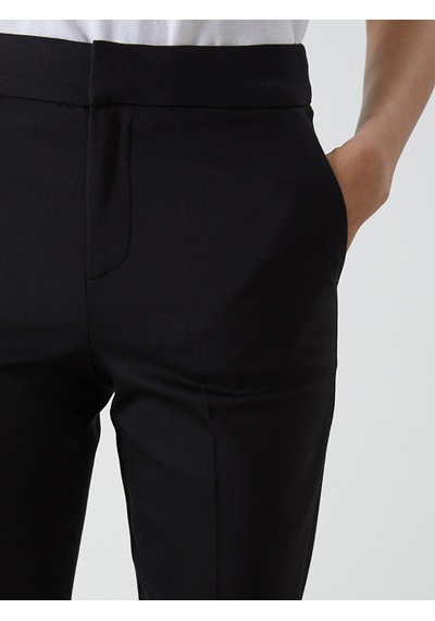 Lcw Vision Siyah Beli Lastikli Dar Fit Kadın Pantolon