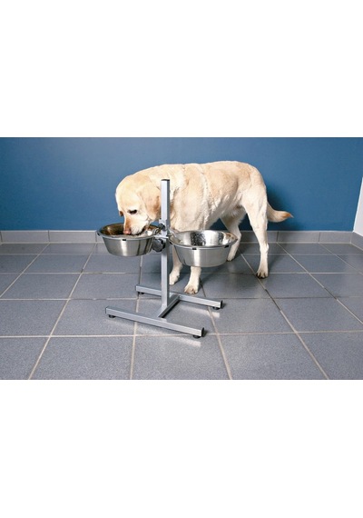 Trixie Köpek Paslanmaz Çelik Mama&su Kabı,ayaklı,2 2,8l/ø24cm