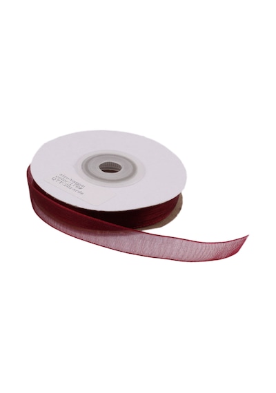 Organze Kurdele 20 Mm 22 Metre Bordo N11.1287