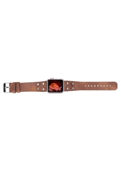 Apple Watch Uyumlu Deri Kordon Cross 42-44-45mm St Tn02