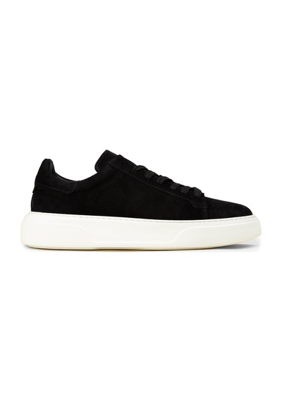Deery Erkek Hakiki Süet Siyah Sneaker Ayakkabı - 04651msyhe02