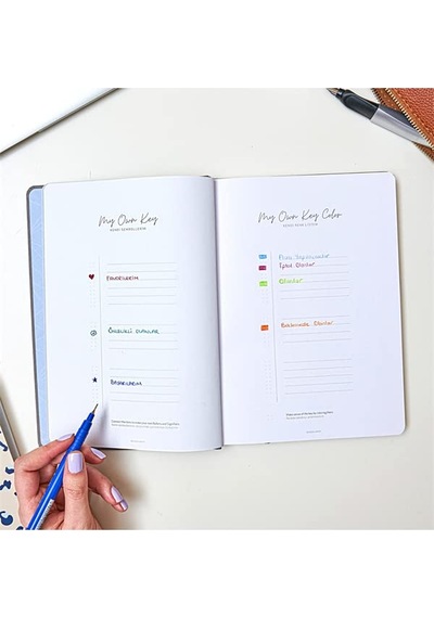 17x24 Keten Noktalı Bullet Journal Defter Koala Genel