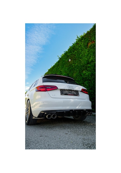 Audi A3 8v Sportback 2013-2016 Uyumlu Tavan Spoileri Arka Cam Üstü Sportif Tavan Spoyleri