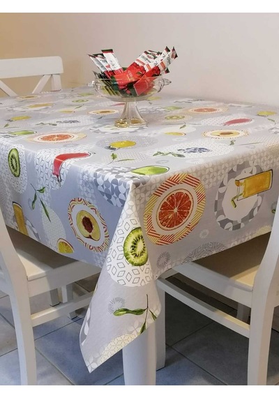 Elyaflı Pvc Muşamba - Desenli Silinebilir Masa Örtüsü 01fnt12152 Kırmızı