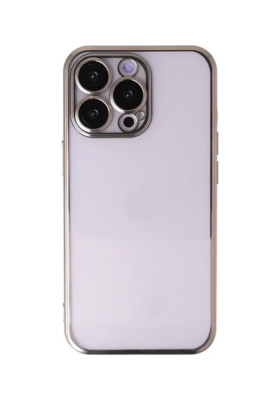 Newface - 744 - İphone 14 Pro Kılıf Razer Lensli Silikon - Csmo-tex - - Gold