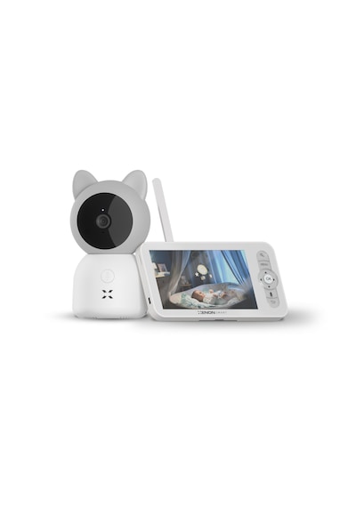 Xenon Smart Bebek Kamerası 3MP | 5" Monitör, Mobil Takip, Ağlama Algılama, 360° Gece Görüş, RGB Lambalı (X7202)