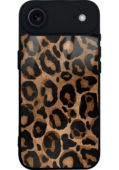 Apple Uyumlu iPhone 17 Air Leopar Tasarımlı Glossy Telefon Kılıfı Çok Renkli