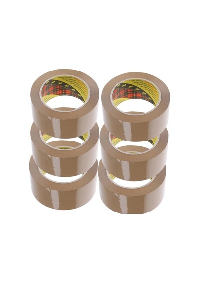 Ambalaj Koli Bandı 6 Adet Kahverengi 45mm 100mt 1
