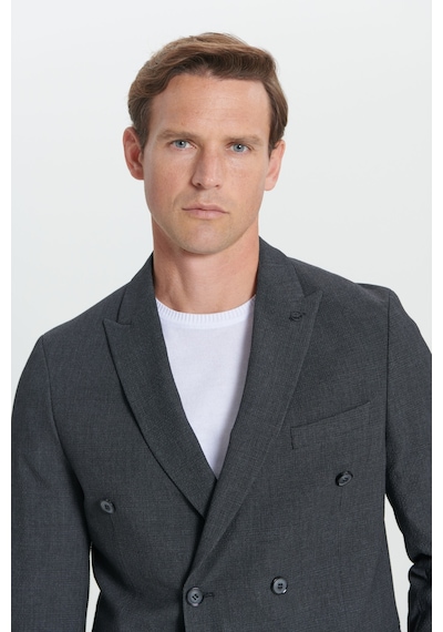 Altınyıldız Collectıon Erkek Antrasıt Slim Fit Kırlangıç Yaka Gofre Desenli Kruvaze Takım Elbise Antrasit Altınyıldız Collectıon Erkek Antrasıt Slim Fit Kırlangıç Yaka Gofre Desenli Kruvaze Takım Elbise Antrasit