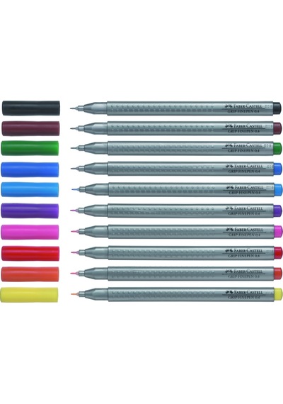 Faber Castell Grip Finepen 0.4 Mm Kalem Kahverengi