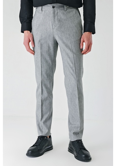 İmza Gri Yan Cepli Beli Lastikli Keten Karışımlı Casual Slim Fit Dar Kesim Pantolon 1003240103-gri Gri İmza Gri Yan Cepli Beli Lastikli Keten Karışımlı Casual Slim Fit Dar Kesim Pantolon 1003240103-gri Gri