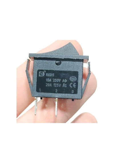 Ic-114 Tekli Dar Işıksız Anahtar On-off 2p Siyah