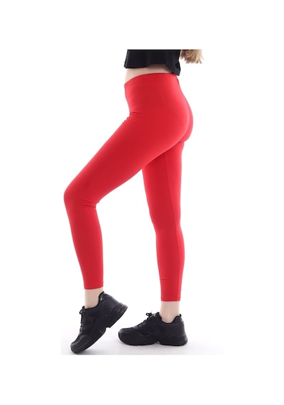 Self Clothing Kadın Kırmızı Penye Kumaş Tayt Yüksek Bel Slf1290Kırmızı