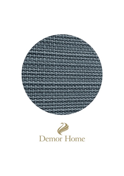 Br Demor Home Keten Dokulu Gece Mavisi Kırlent Yastık Kılıfı