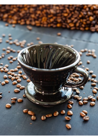 Seramik Siyah Dripper V60