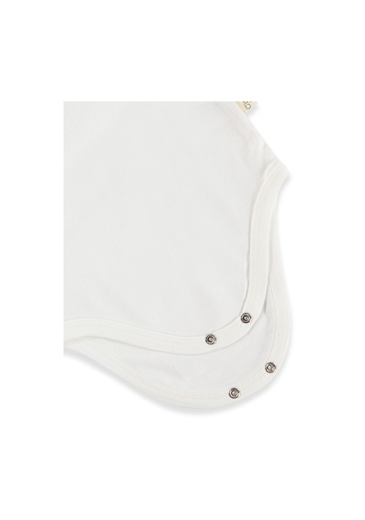 Civil Baby Düz Sıfır Kol 3 Lü 3-9 Ay Çıtçıtlı Badi - Beyaz