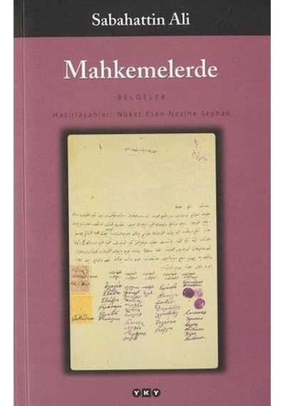 Mahkemelerde - Belgeler - Sabahattin Ali - Yapı Kredi Yayınları