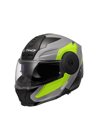 Ls2 Scope 2 Duria Çene Açılır Kask Gri Neon Sarı