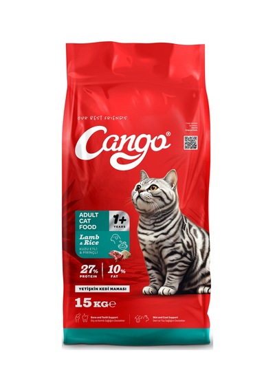 Cango Yetişkin Kedi Maması Kuzu Etli Ve Pirinçli 15kg
