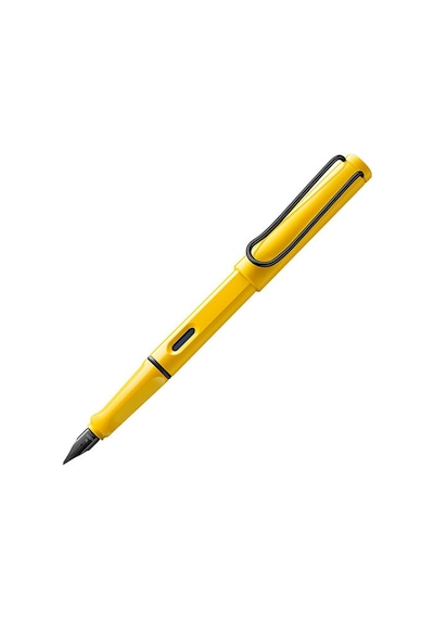 Lamy Safari Dolma Kalem Metal Siyah Klips M Uc Sari Sarı
