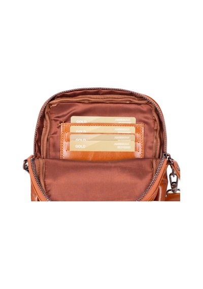 Bloominbag Bloombag Cognac Brown Hakiki Deri Crossbody Çanta Taba