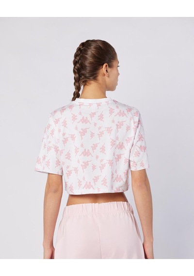 Kappa Miran Tee Kadın Beyaz-pembe Regular Tişört