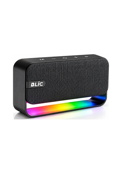 Blic Bls-70 12w Bluetooth Hoparlör Rgb Işıklı Güçlü Bass Tws Stereo Kumaş Dokulu Kablosuz Speaker-14781