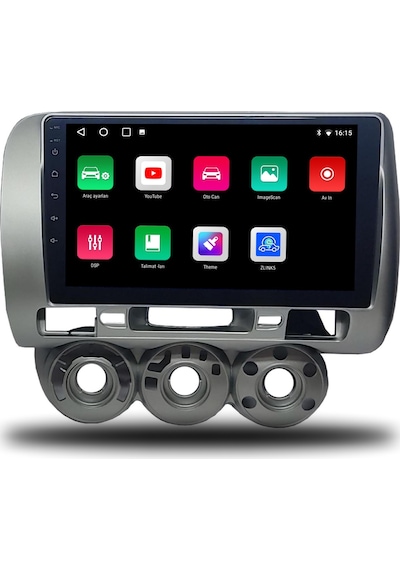 Redhat Honda Jazz Android Carplay Multimedya 2002-2008 Manuel Klima 2gb Ram + 32gb Hafıza + 4 Çekirdek