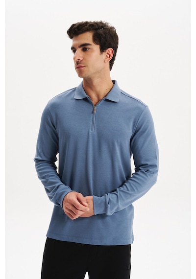 Ar-ma Erkek Basic Slim Fit Fermuarlı Polo Yaka Sweatshirt İnce Modal Pamuk Elastan Karışımlı Örme İnterlok Kumaş K30554989002 Mavi-m2 Mavi Ar-ma Erkek Basic Slim Fit Fermuarlı Polo Yaka Sweatshirt İnce Modal Pamuk Elastan Karışımlı Örme İnterlok Kumaş K30554989002 Mavi-m2 Mavi