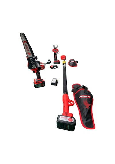 Ferrino KHB-14 Testere + Şarjlı Makas + Teleskopik Kol 3'lü Set
