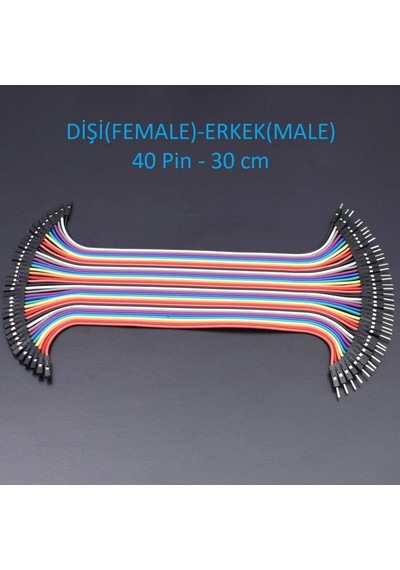 Jumper Kablo Dişi Erkek F2m 40 Pin 30cm