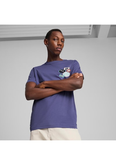 Puma Graphıcs Icon Tee Erkek Tişört Mavi