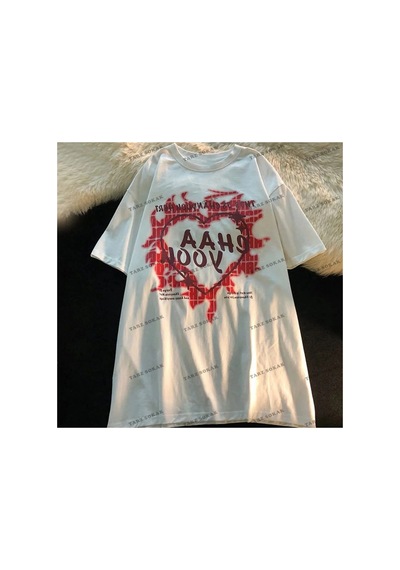 Y2k Unisex Harajuka Anime Retro Kawai Kuromi T-shirt Kod Rertr Tarzsokak 6709 Beyaz