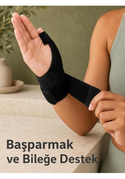 De Quervain Başparmak Destekli Metal El Bilek Ateli Ayarlanabilir Çok renkli