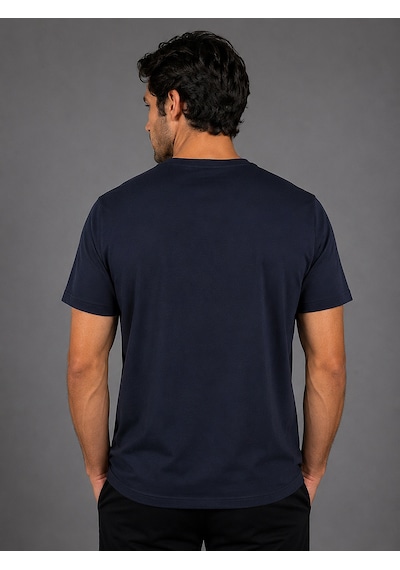 Bisse Lacivert Bisiklet Yaka T-shirt Ts26y26100 D39