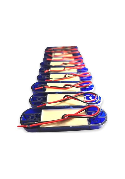 Ahmet Otomotiv 10 Adet Tombul Parmak Led Mavi 12v-24v