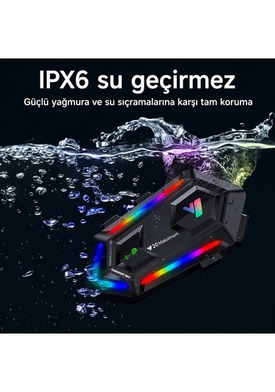 Katjmer Y20-max İntercom Motorcu Kulaklığı