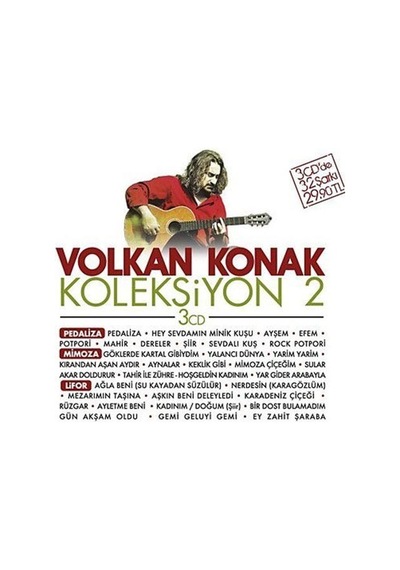 Volkan Konak (Koleksiyon 2) (3 Cd) Pedeliza - Mimoza - Lifor