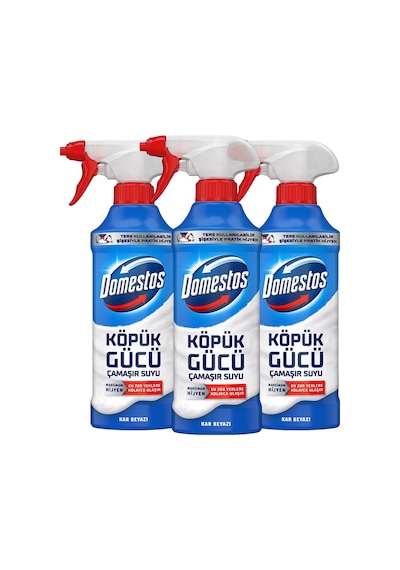 Köpük Gücü Köpük Çamaşır Suyu Beyaz Sabun 450 Ml X3 Diğer
